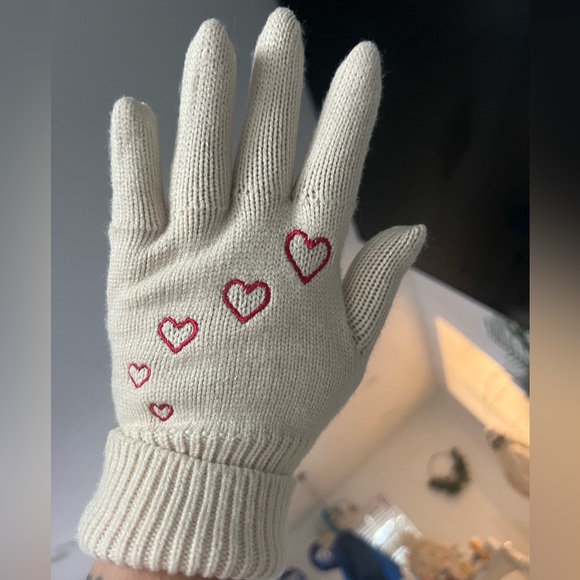 Accessories - Red Heart Embroidered Mittens Gloves